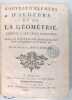 Nouveaux élémens d'algèbre et de la Géométrie, réduite a ses vrais principes.. Blaise Maître de Mathématique