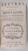 Lettres écrites de  la montagne. J. J. Rousseau