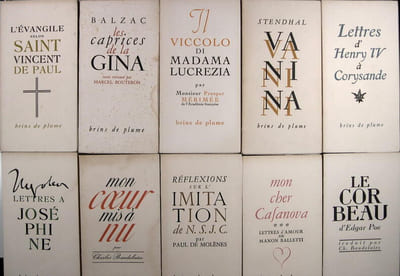 Les Caprices de la Gina, pages retrouvées présentées .- Viccolo di madama Lucrezia - Vanina Vanini : chronique italienne - Lettres de Napoléon à Joséphine - L'Évangile selon Saint Vincent de Paul d'après les entretiens spirituels - Mon cher lettres d'amour, de Manon Balletti .- Le Corbeau, par Edgar Allan Poe ; traduit par Ch. Baudelaire .- Réflexions sur l'Imitation de N.S.J.C - Lettres d'Henry IV à Corysande - Mon coeur mis à nu : journal intime.