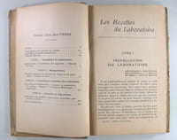 Les recettes du laboratoire III.