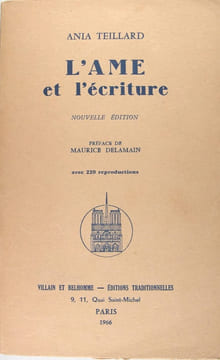 L'ame et l'ecriture. Teillard Ania