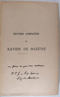 Voyage autour de ma chambre.