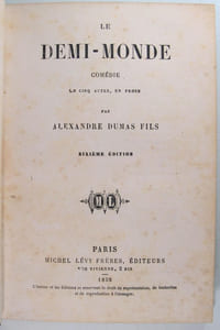 Le demi-monde - Comédie