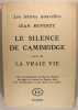Le silence de Cambridge suivi de La vrai vie.. Reverzy Jean