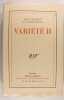 Vari&eacute;t&eacute; II.. Paul Val&eacute;ry