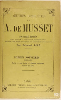 Poésies nouvelles (1836-1952) - Rolla - Les Nuits - Poésies nouvelles - Contes en vers