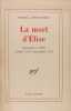La mort d'Alise- Journaliers XXV - octobre 1970 - septembre 1971. Jouhandeau Marcel