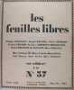 LES FEUILLES LIBRES N° 37.. Collectif : SOUPAULT, DELTEIL, REVERDY, ...( CHAGALL )