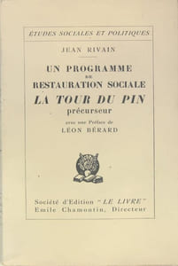 Un programme de restauration sociale LA TOUR DU PIN précurseur