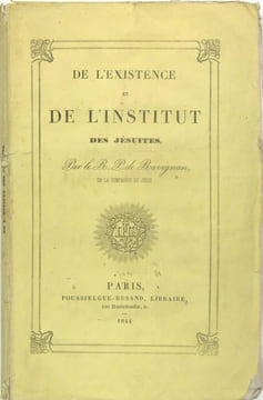 De l’existence et de l’Institut des Jésuites. RAVIGNAN (Gustave-François-Xavier DELACROIX de )
