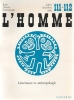 "L'HOMME" N° 111-112 - Juillet/Décembre 1989. ([REVUE]) (COLLECTIF)