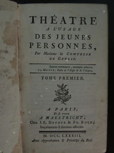 THEATRE A L' USAGE DES JEUNES PERSONNES