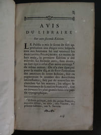ANECDOTES FRANCOISES DEPUIS L ' ETABLISSEMENT DE LA MONARCHIE JUSQU ' AU REGNE DE LOUIS XV