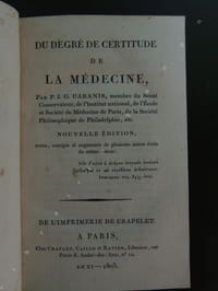 DU DEGRE DE CERTITUDE DE LA MEDECINE