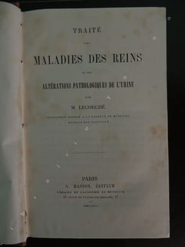TRAITE DES MALADIES DES REINS ET DES ALTERATIONS DE L ' URINE. LECORCHE ( Ernest )