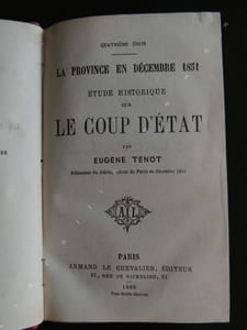 LA PROVINCE EN DECEMBRE 1851 ESSAI HISTORIQUE SUR LE COUP D' ETAT
