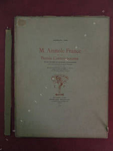 M. ANATOLE FRANCE ET LA PENSEE CONTEMPORAINE