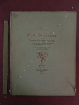 M. ANATOLE FRANCE ET LA PENSEE CONTEMPORAINE . COR Raphaël
