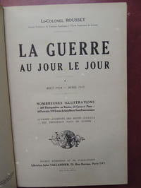 LA GUERRE AU JOUR LE JOUR