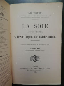 LA SOIE AU POINT DE VUE SCIENTIFIQUE ET INDUSTRIEL