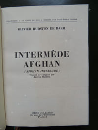 INTERMEDE AFGHAN ( AFGHAN INTERLUDE ) Traduit de l' anglais par Janine Michel