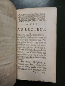 L' ABBE COMMENDATAIRE ou L' injustice des commendes est condamnée par la loy de Dieu , par les décrets des papes et par les ordonnances , pragmatiques et concordats des rois de France