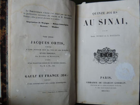 QUINZE JOURS AU SINAÏ. DUMAS Alex(andre) DAUZATS A(drien)