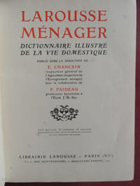DICTIONNAIRE MENAGER DICTIONNAIRE ILLUSTRE DE LA VIE DOMESTIQUE