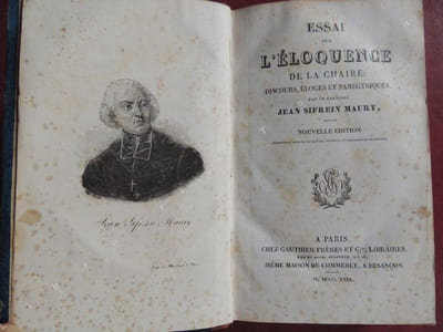 ESSAI SUR L ' ELOQUENCE DE LA CHAIRE : DISCOURS , ELOGES ET PANEGYRIQUES