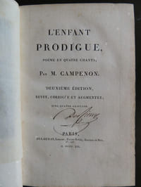 L' ENFANT PRODIGUE Poëme en quatre chants Deuxième édition revue , corrigée et augmentée