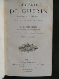 EUGENIE DE GUERIN Journal et Fragments