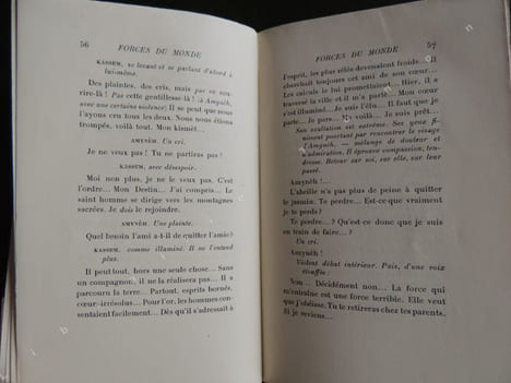 FORCES DU MONDE Drame écrit pour un musicien d' après une nouvelle du comte de Gobineau. BLOCH Jean-Richard
