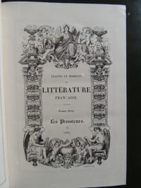 LECONS ET MODELES DE LITTERATURE FRANCAISE ANCIENNE ET MODERNE Edition illustrée