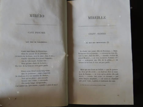 MIREIO Pouèmo Prouvençau Avec la traduction littérale en regard . MISTRAL Frederi ( Frédéric )