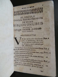 FLORES BIBLIAE, SIVE LOCI COMMUNES omnium fere materiarum ex Veteri ac Nouo Testamento excerpti atque alphabetico ordine digesti, núncque demum castigati.