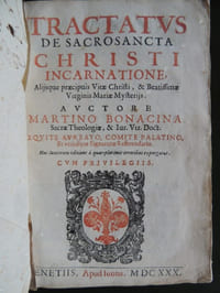TRACTATVS DE SACROSANCTA CHRISTI INCARNATIONE alijsque praecipuis vitae Christi & Beatissimae Virginis Mariae mysterijs