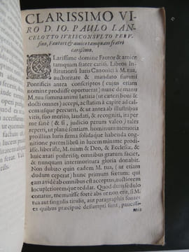 INSTITVTIONES IVRIS CANONICI quibus jus pontificium singulari methodo libris IV comprehenditur a Joan. Paulo-Lancelotto ... ( relié avec : ) DE ...