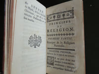 PRINCIPES DE RELIGION OU LA RAISON CONVAINCUE DE LA VERITE DU CHRISTIANISME