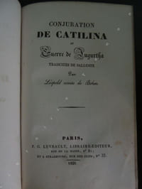 CONJURATION DE CATILINA ET GUERRE DE JUGURTHA