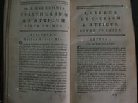LETTRES DE CICERON A ATTICUS Avec des remarques et le texte latin de l'édition de Graevius