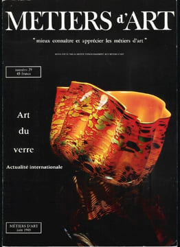 Art du verre. Actualité internationale.  . [METIERS D'ART - ART DU VERRE]. - CATALOGUE D'EXPOSITION, 1985. -  