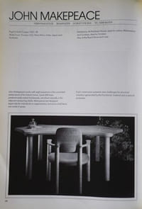 Clear through to the wood. Contemporary glass and furniture selected by Henry W. Rothschild.