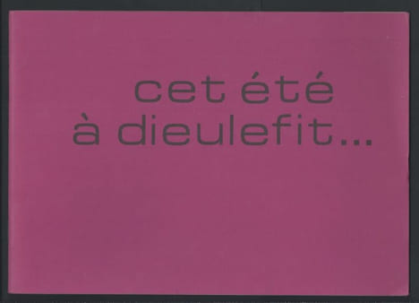 Cet été à Dieulefit. . . Argile et mille feux. . [CERAMIQUE CONTEMPORAINE]. - CATALOGUE D'EXPOSITION, années 70. -  