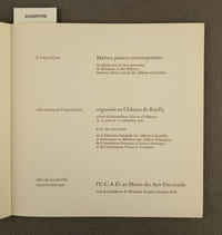 Maîtres potiers contemporains.