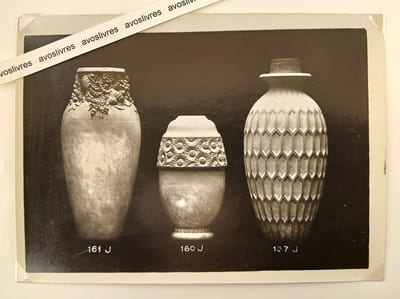 [Grès MOUGIN FRERES. NANCY Céramique Art nouveau & Art Déco]. - Ensemble de 7 photographies originales publicitaires d’époque. -
