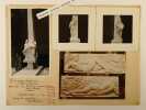 [book photo : présentation d'oeuvres de et par Gaston Dumont]. -. [SCULPTURE]. [STATUAIRE]. - Ensemble de 7 photographies originales d'OEUVRES DE ...