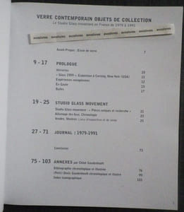 Verre contemporain. Objets de collection. Le Studio Glass movement en France de 1979 à 1991.