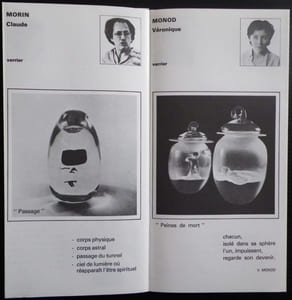 Vivre sa mort. Expression plastique de 15 créateurs : terre, cuir, verre.  