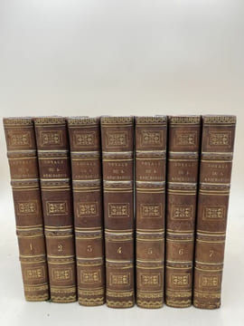 Voyage du jeune Anacharsis en Grèce. 7 volumes + Atlas. BARTHELEMY Abbé