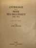 Anthologie de la prose Néo-Hellénique. 1884 - 1961. MIRAMBEL ANDRE